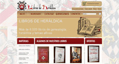Desktop Screenshot of librosdeheraldica.com